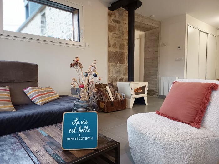 GIte Convivial -Coin salon et feu (2)